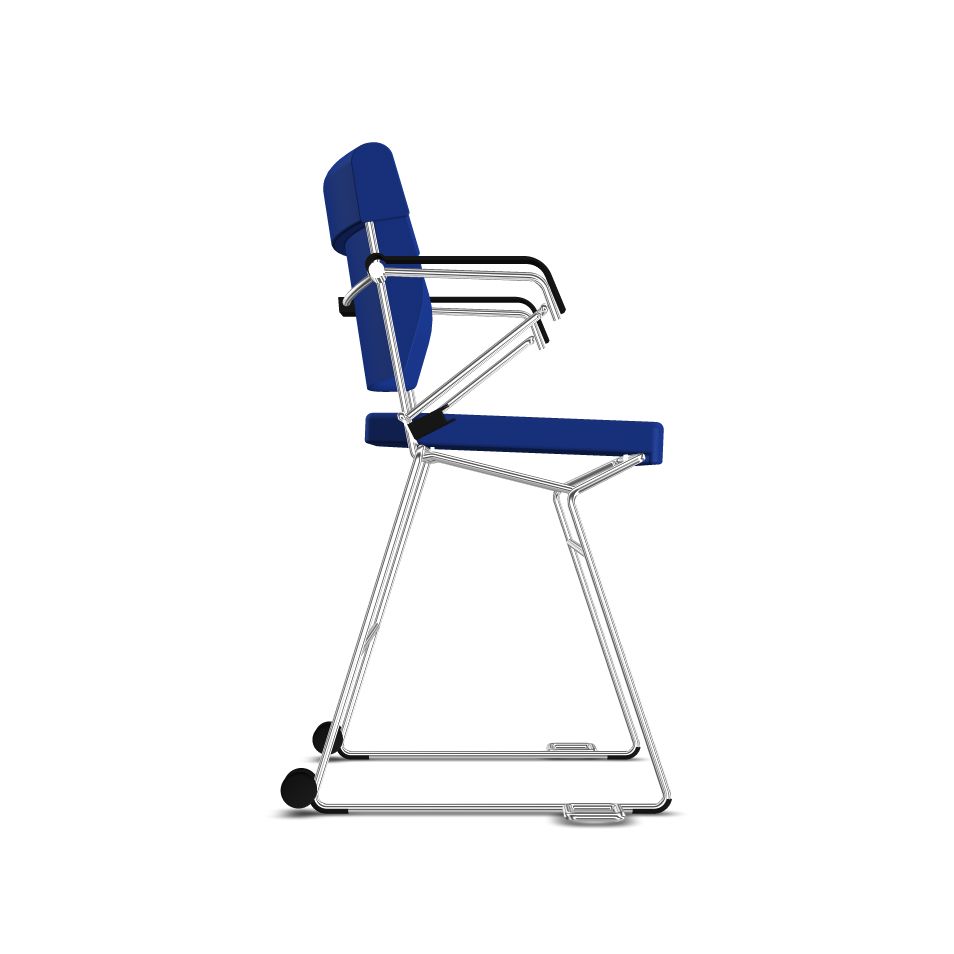 SONDERPREIS - Reha­-Sessel erhöht Giroflex 33-7009-RC - Kunstleder blau