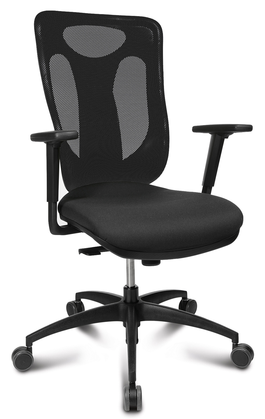 Drehstuhl NET PRO 100 - schwarz / schwarz - Topstar