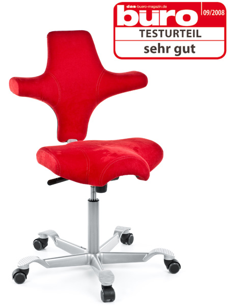 Drehstuhl Capisco 8106 - rot - HAG