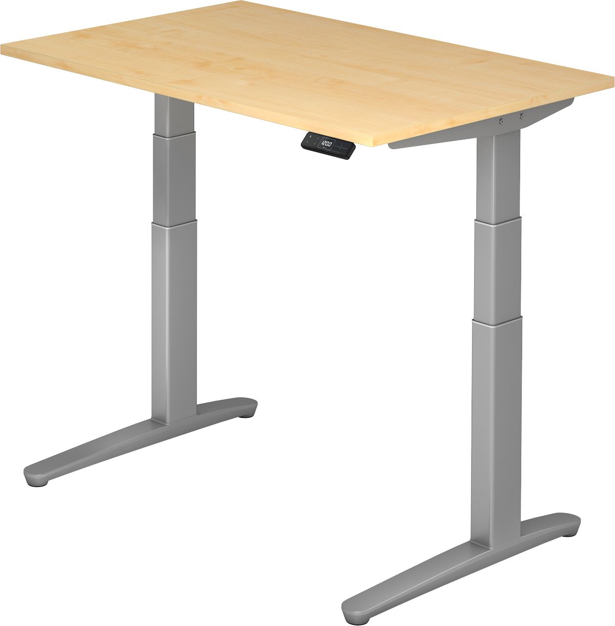 Schreibtisch XBHM12, 120 cm, elektrisch höhenverstellbar, C Fuß-Gestell