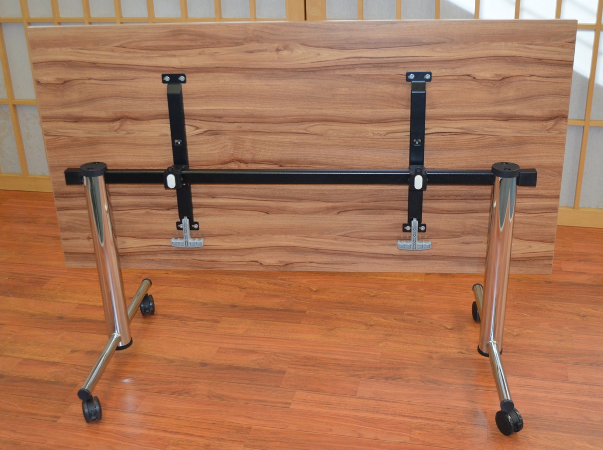 Fliptisch - 160 cm - Marino Nuss / Chrom - Heyne