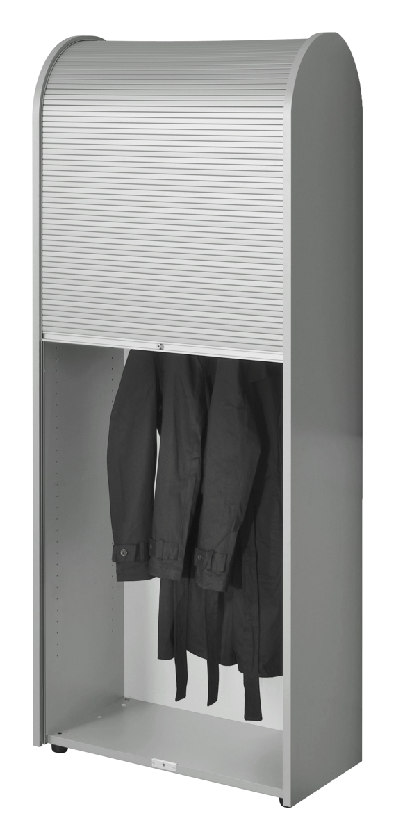 Garderobenschrank Roll-Up - silber - Siqnatop