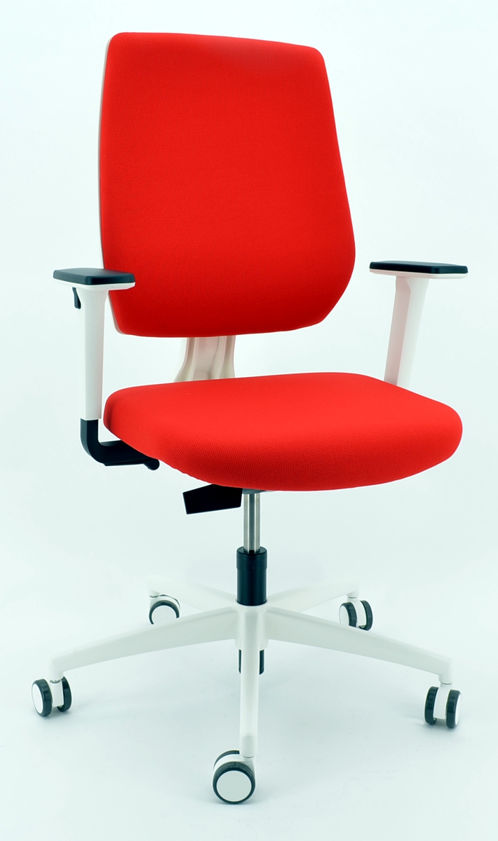 Drehstuhl Trend!Office speed-o - weiß/rot- Dauphin