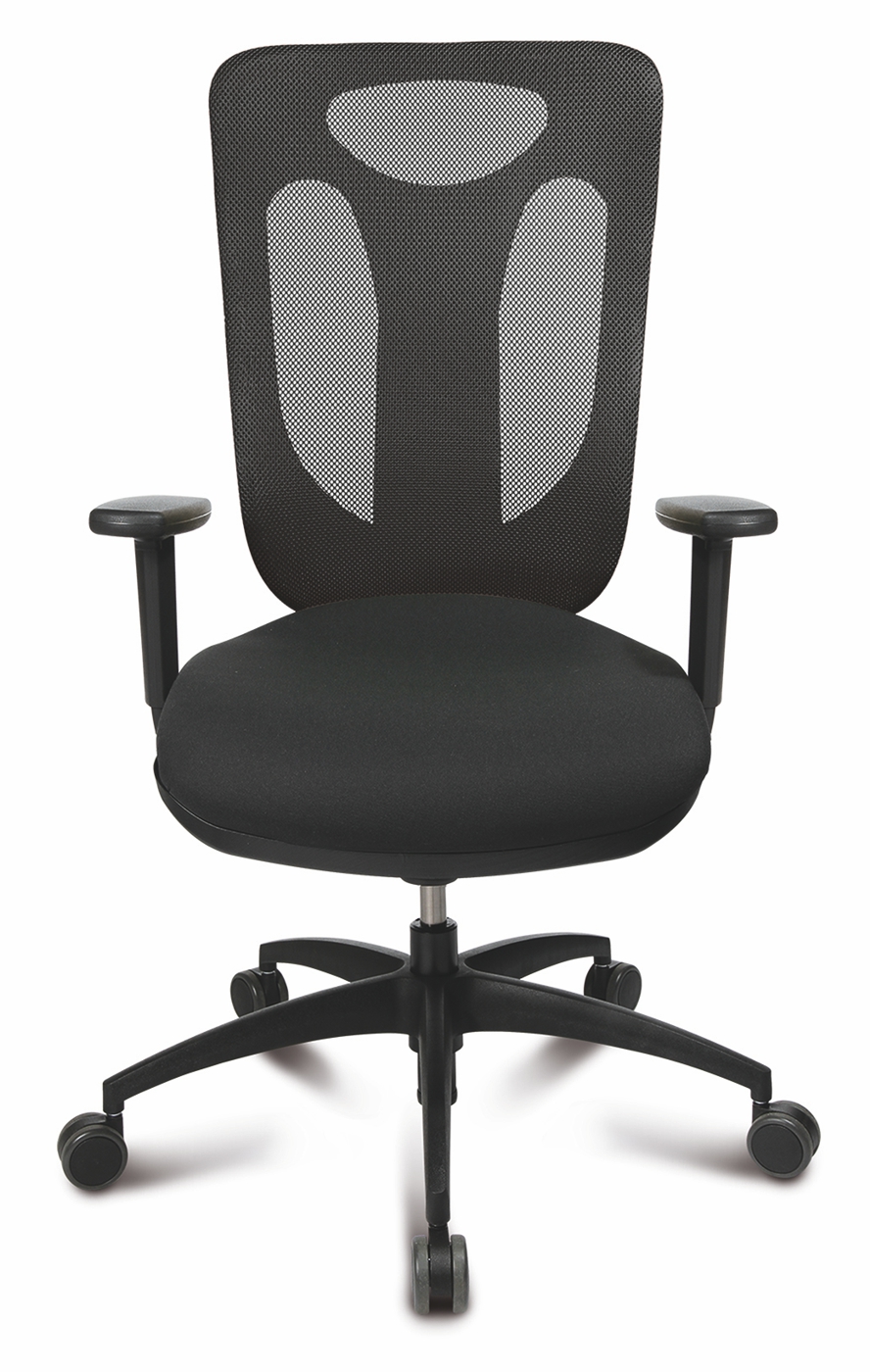 Drehstuhl NET PRO 100 - schwarz / schwarz - Topstar