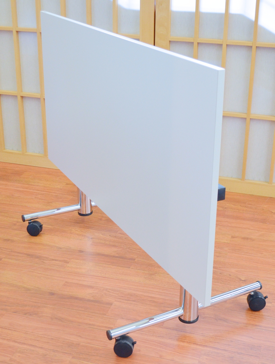 Fliptisch - 160 cm - weiß / Chrom - Heyne