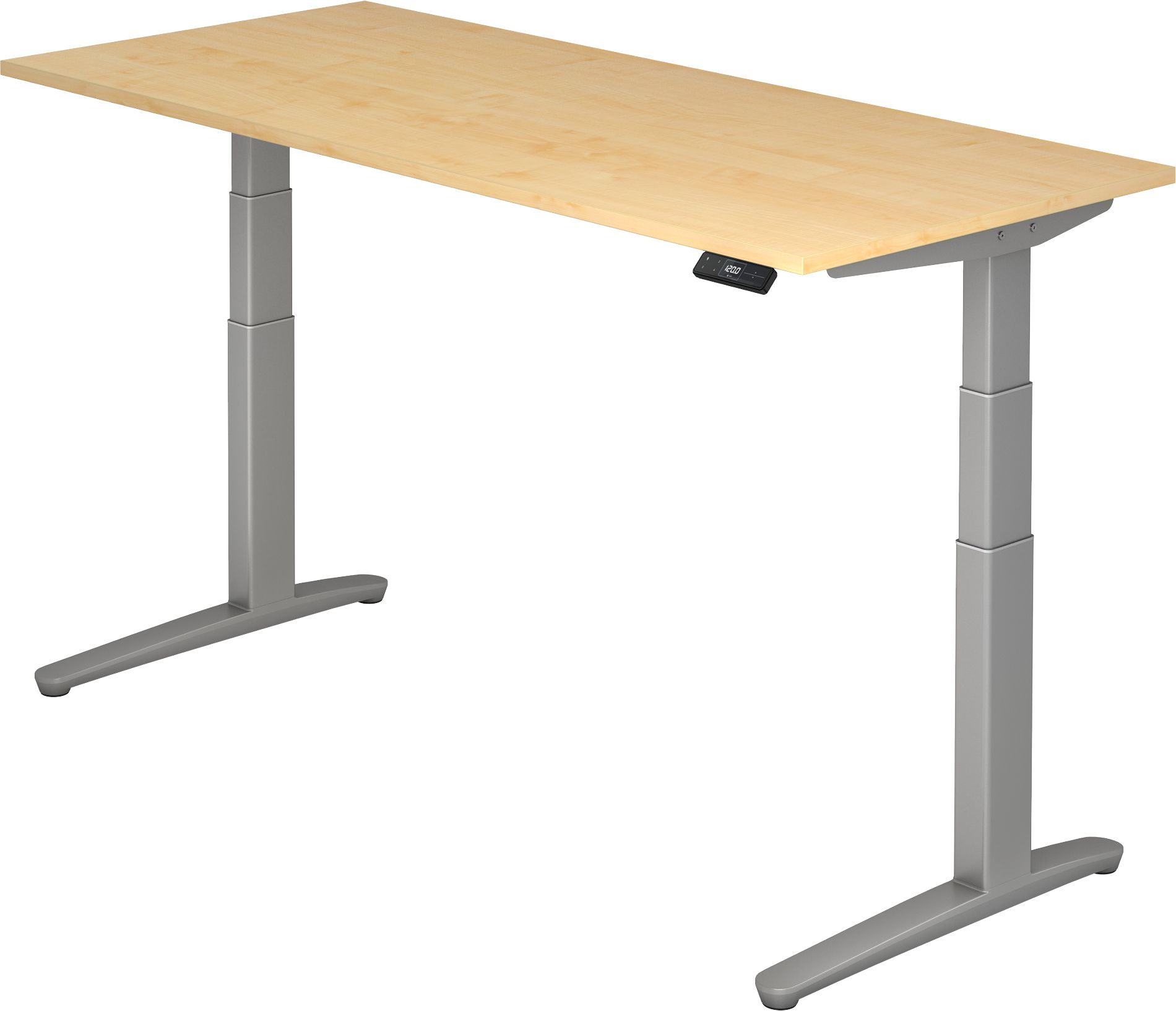 Schreibtisch XBHM19, 180 cm, elektrisch höhenverstellbar, C Fuß-Gestell