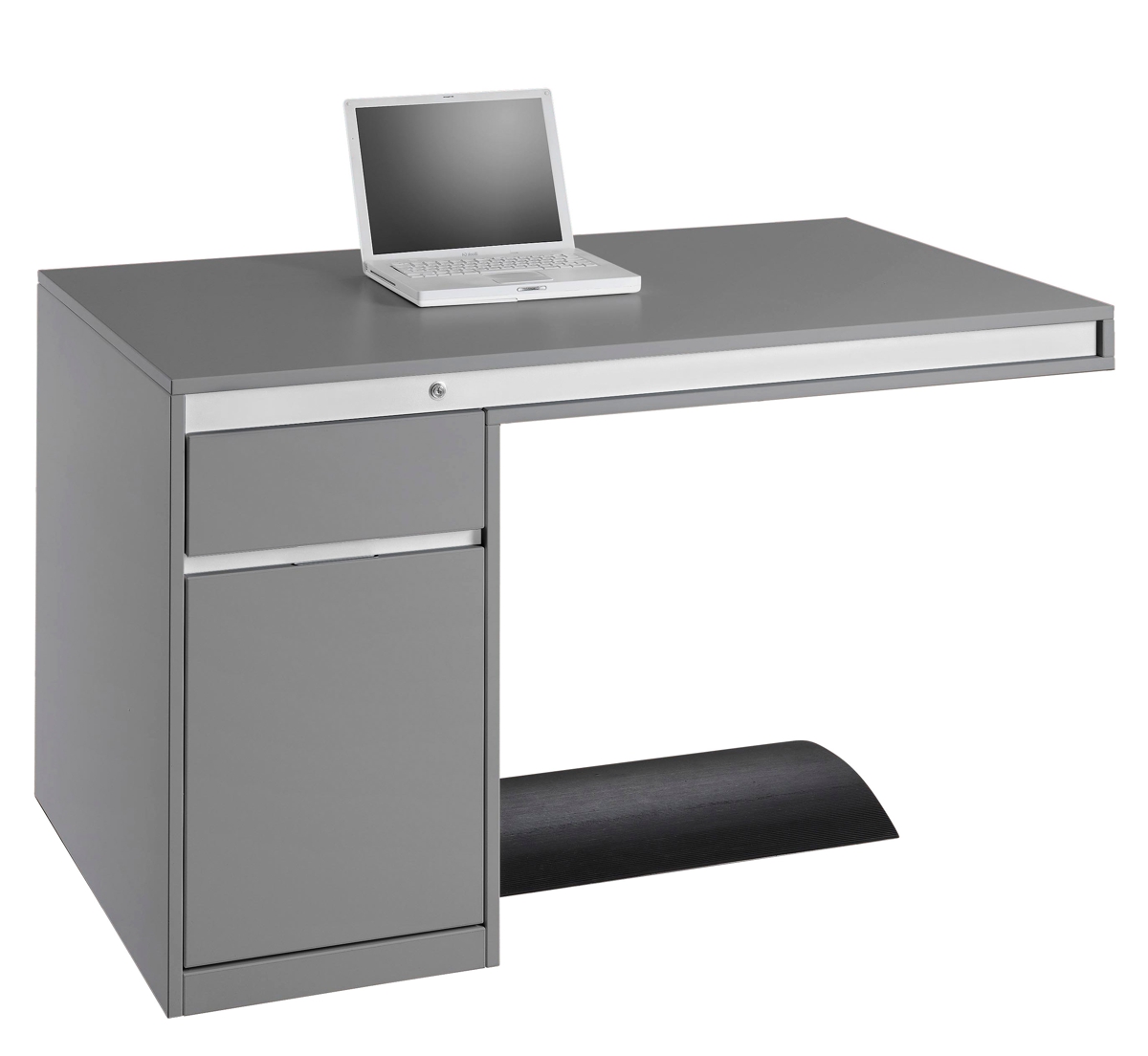 Schreibtisch Friday - 130 cm - Grau - Ultom