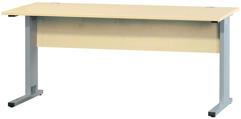 Schreibtisch 160 cm - Rechteckplatte mit C-Fuß