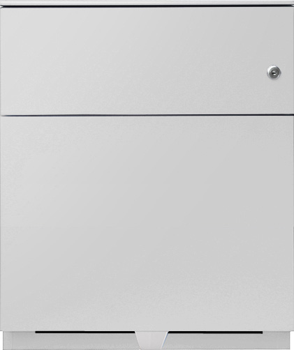 Rollcontainer Note, 1 HR-Schublade, 1 Universalschublade, mit Top