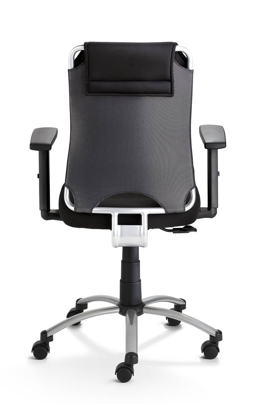 Drehstuhl Mayer Spirit in Schwarz mit Armlehnen