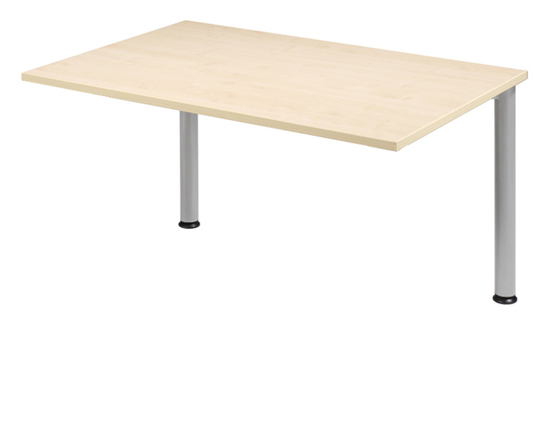 Schreibtisch-Zwischenelement gerade 120 cm, 2 Füße, stufenlos höhenverstellbar