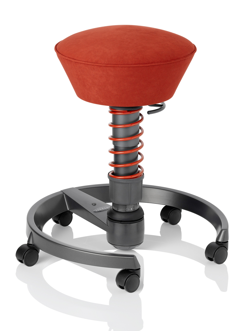 Bürostuhl Swopper Classic - ferraro-rot, inkl.  Universalrollen - Aeris