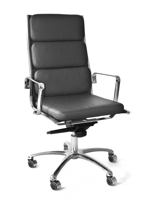 Chefsessel Light in Leder schwarz