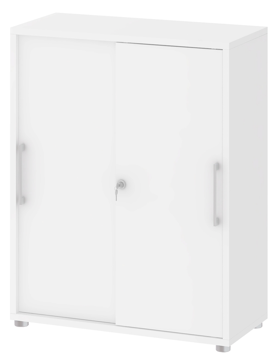 Schiebetürenschrank, weiss