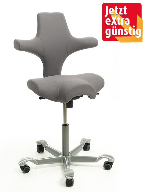 Drehstuhl Capisco 8106 - grau als Sonderedition - HAG