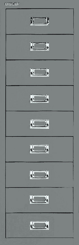 Schubladenschrank Multidrawers 39er Serie, 9 Schubladen DIN A4