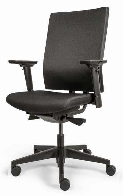 Drehstuhl 787 Edition EX Comfort - tiefenverstellbare Lordosenstütze - schwarz