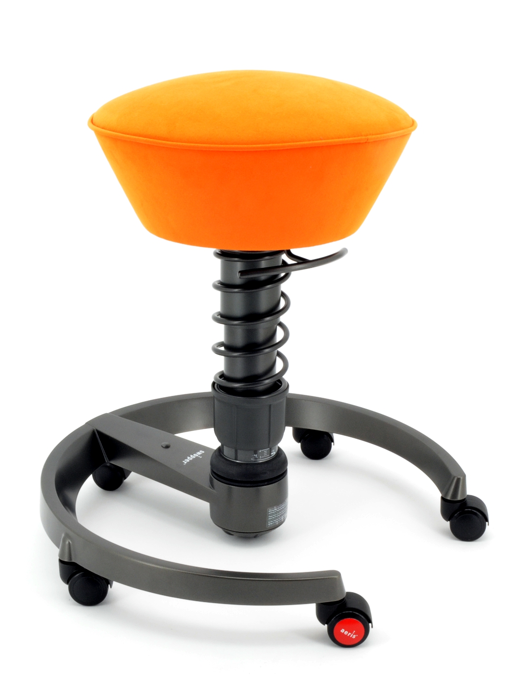Bürostuhl Swopper Sondermodell - orange, inkl.  Universalrollen - Aeris