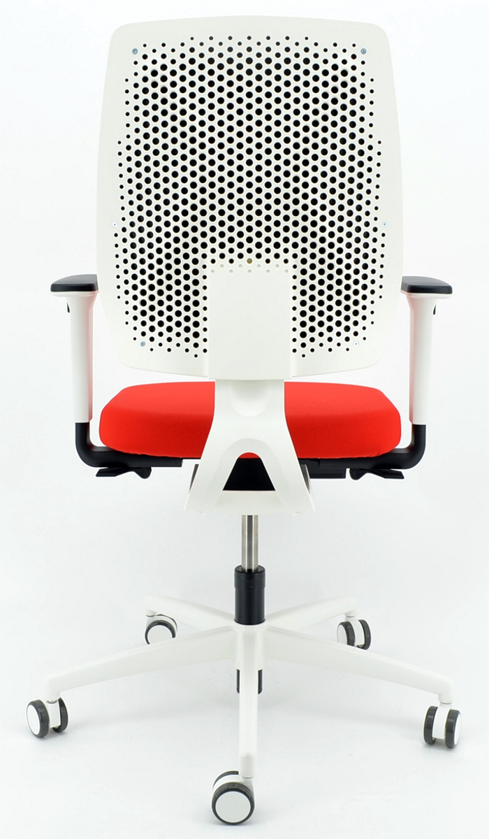 Drehstuhl Trend!Office speed-o - weiß/rot- Dauphin