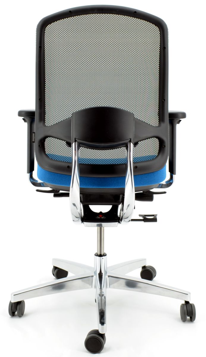 Drehstuhl AluMedic 10 von Wagner - Schurwolle blau