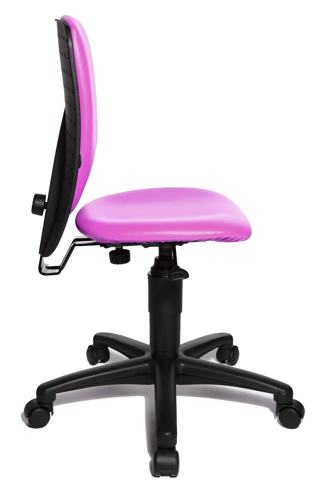 Kinderdrehstuhl High S'cool mit Universalrollen - pink, Softex/Kunstleder - Topstar,