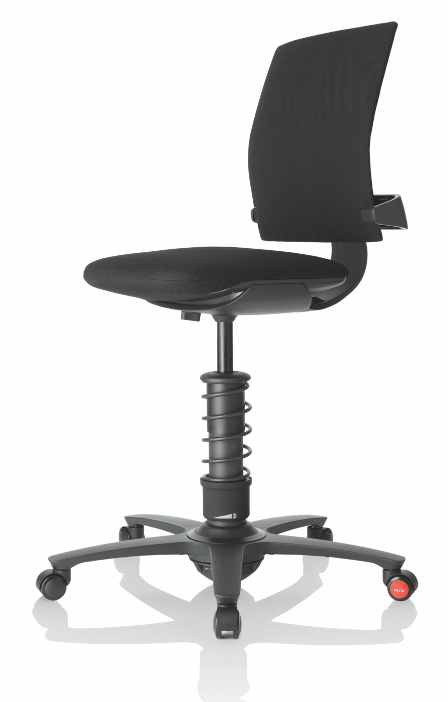 Bürostuhl 3Dee - schwarz, inkl.  Universalrollen - Aeris