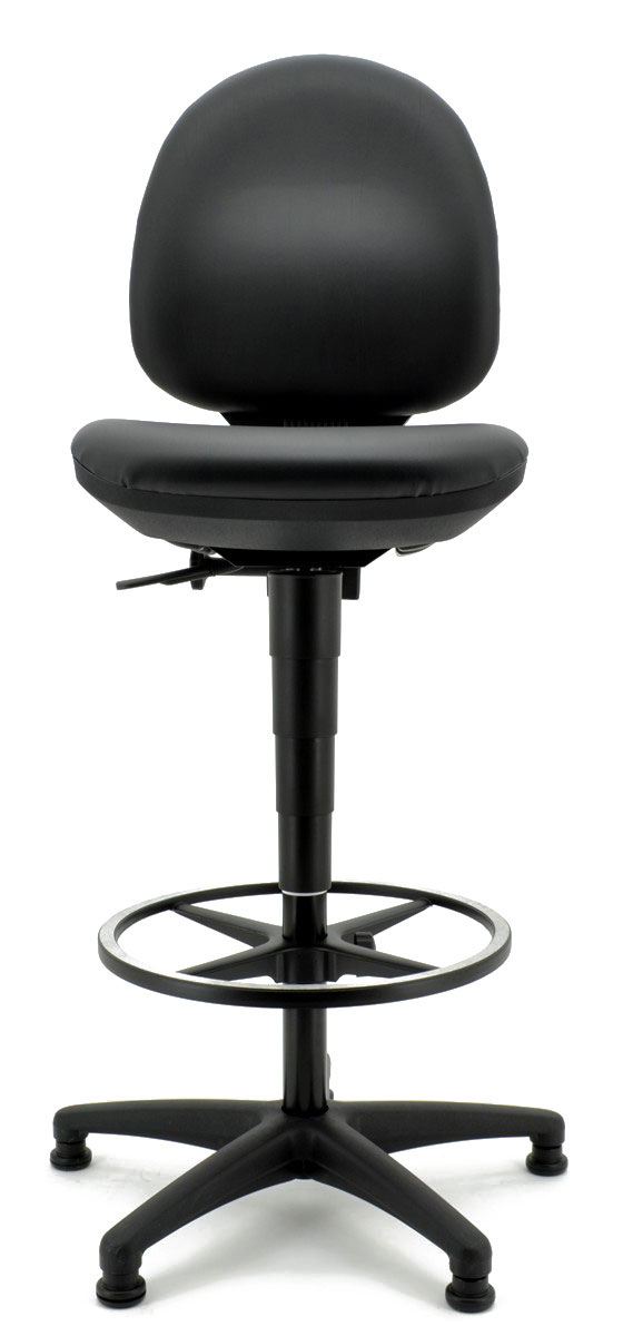 Arbeitsdrehstuhl TEC 50 mit Fußring - schwarz - Topstar