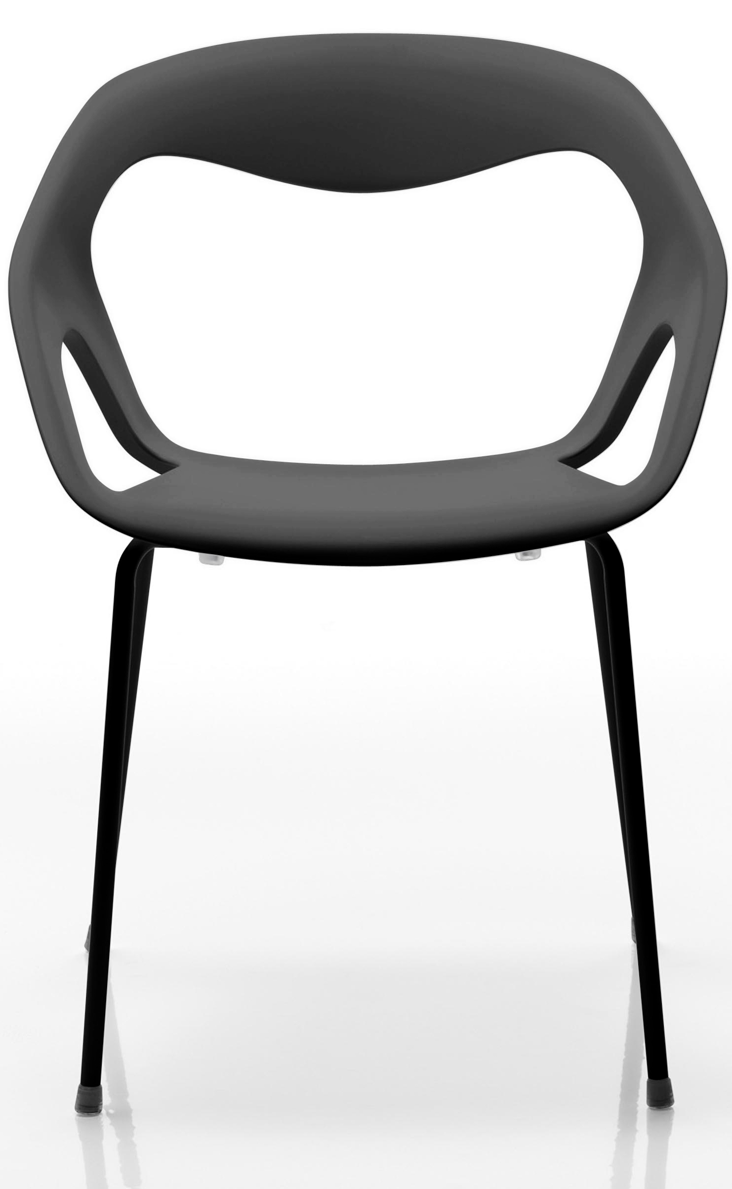 Besucherstuhl Bilbao - schwarz - Softline - stapelbar