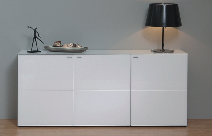 Sideboard - 3 Türen - weiß