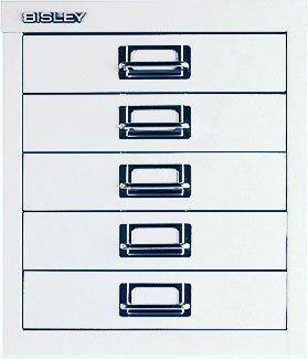 Schubladenschrank Multidrawers 12er Serie, 5 Schubladen, DIN A4