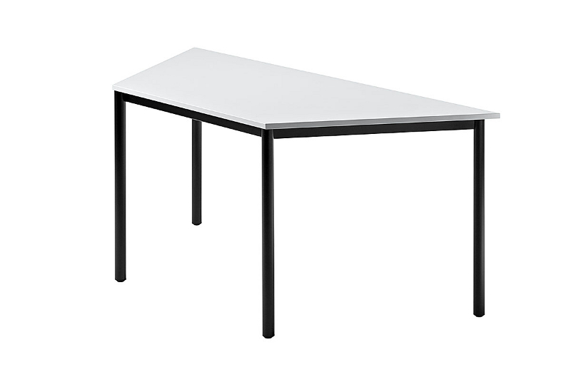 Konferenztisch Trapez 160 cm, Tischfüße in Schwarz