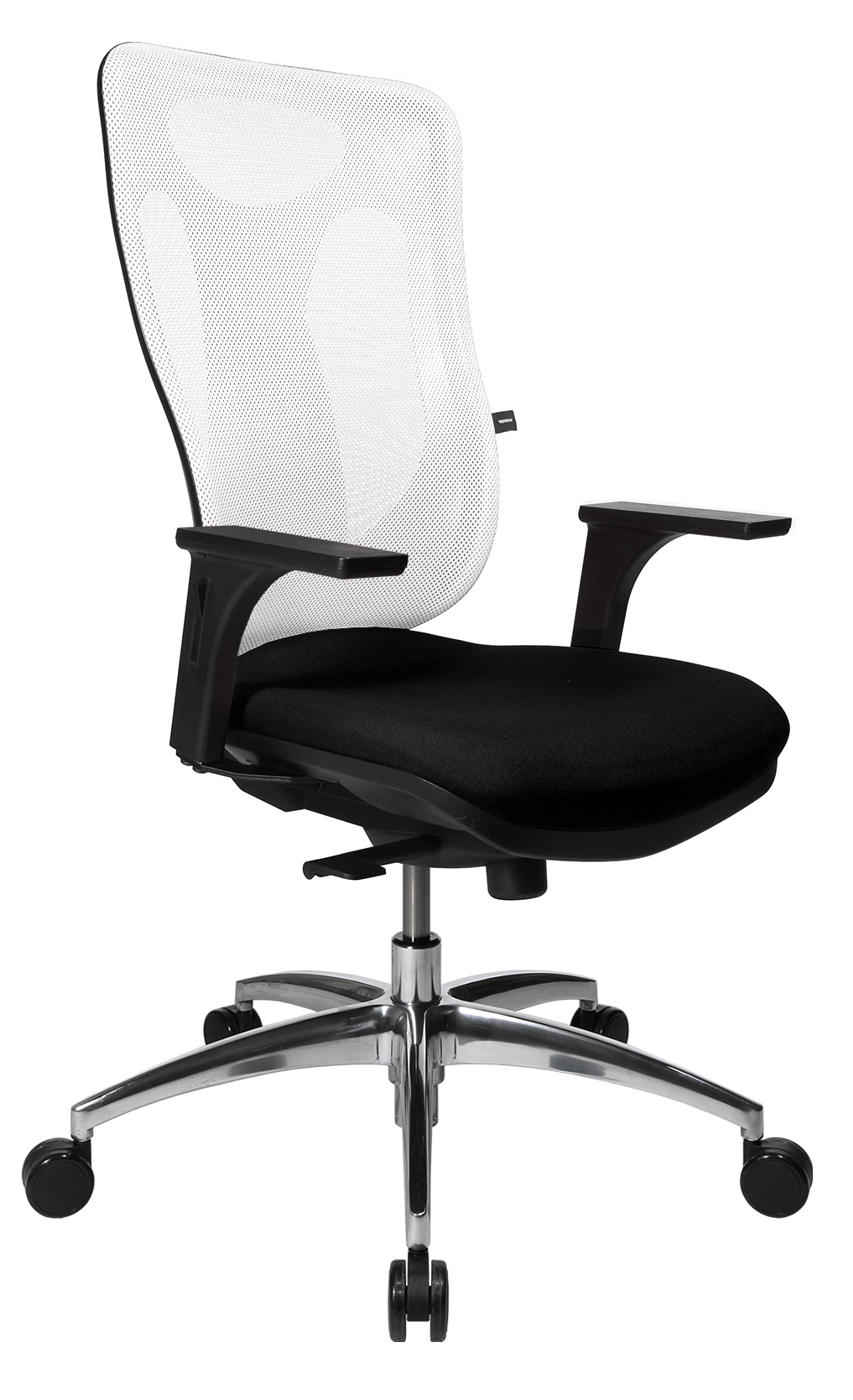 Drehstuhl NET PRO 100 - schwarz / weiss - Topstar