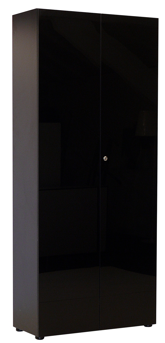 Hochschrank - 2 Türen - schwarz