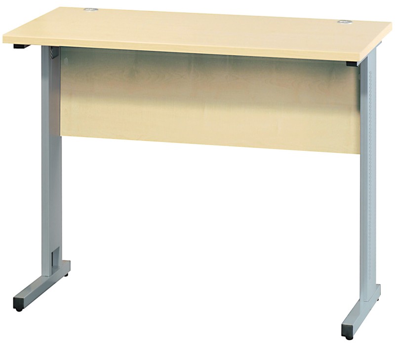 Schreibtisch 80 cm - Rechteckplatte mit C-Fuß