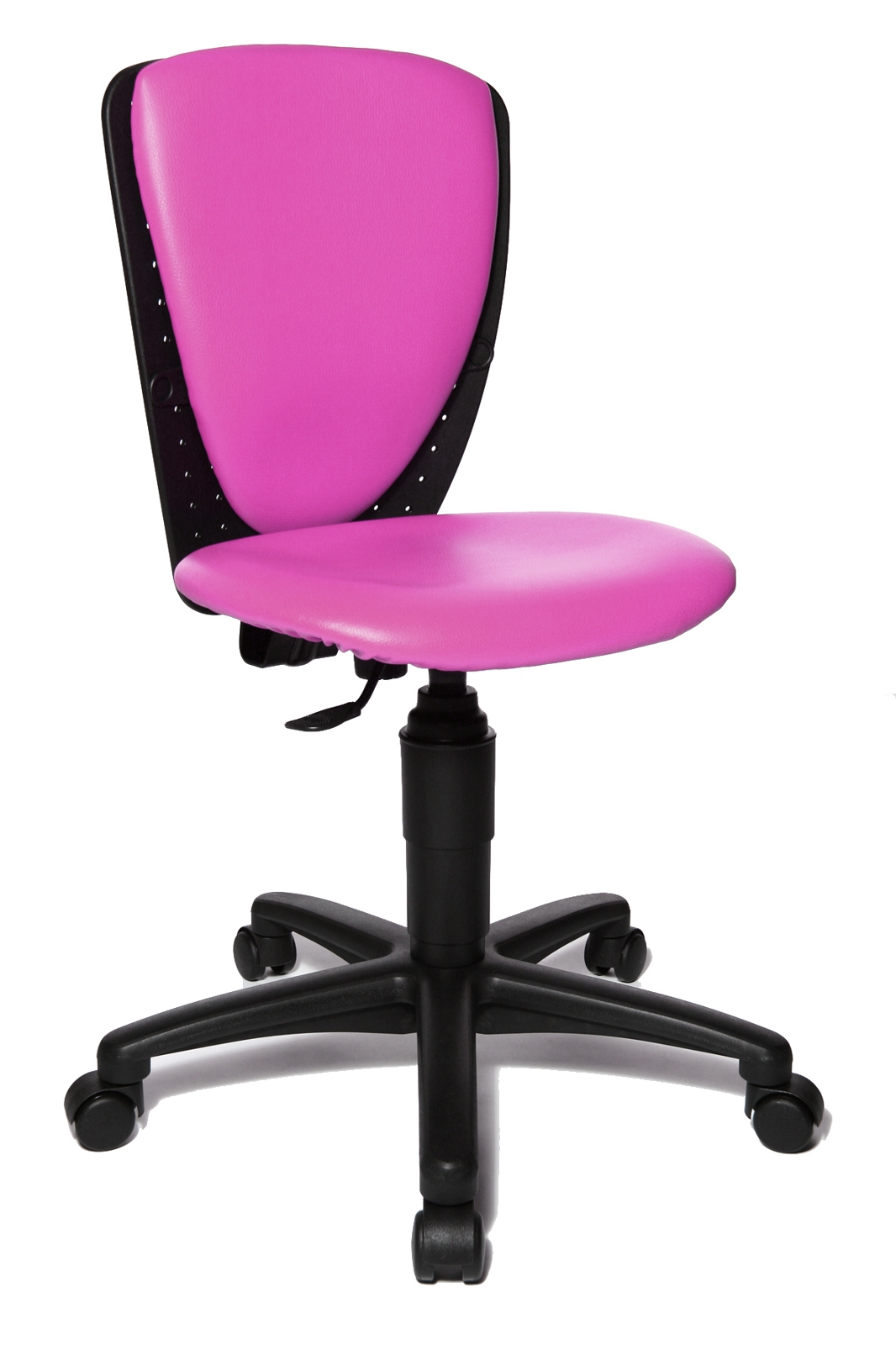 Kinderdrehstuhl High S'cool mit Universalrollen - pink, Softex/Kunstleder - Topstar,
