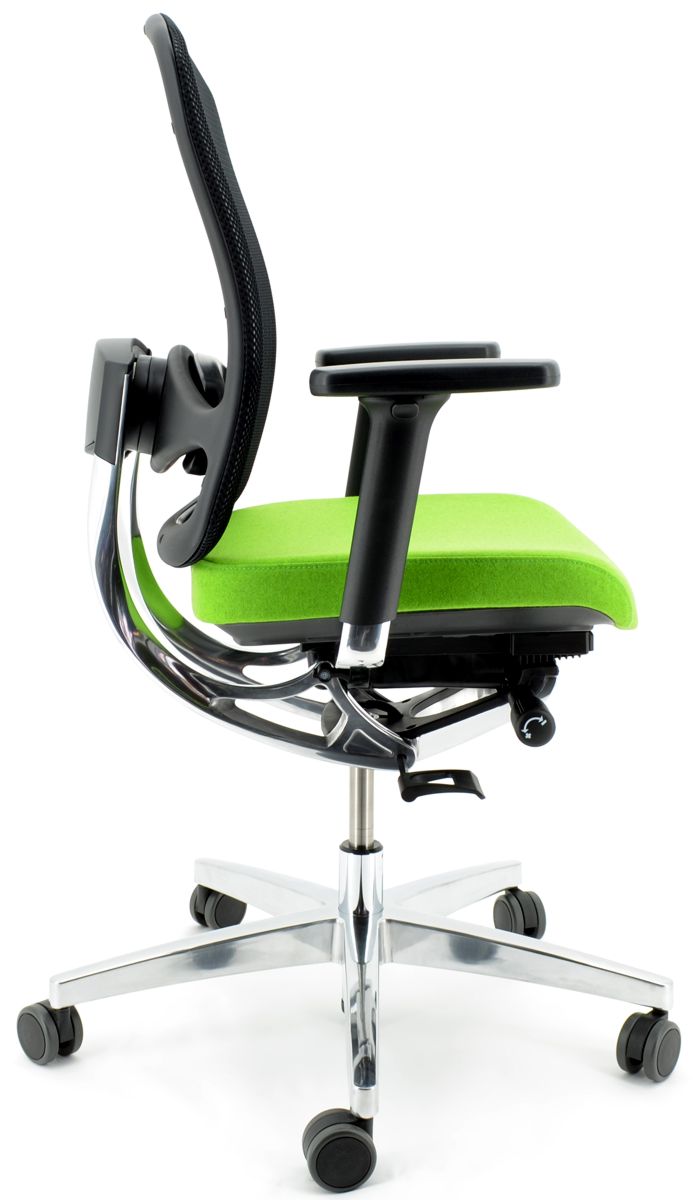 Drehstuhl AluMedic 10 von Wagner - Schurwolle Apfel