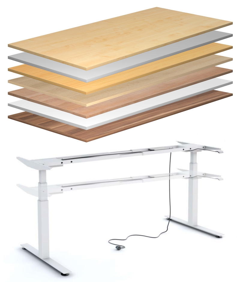 Schreibtisch 160 cm, elektrisch höhenverstellbar - Heyne-Ergo-Aktiv