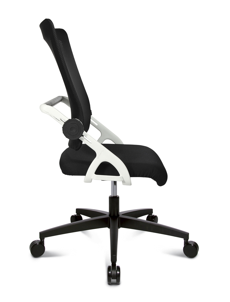 Drehstuhl Sitness 3D Star, white Edition - schwarz/schwarz - Topstar