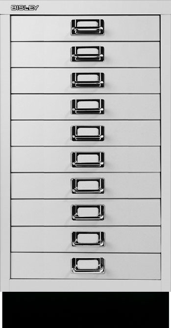 Schubladenschrank Multidrawers 39er Serie, 10 Schubladen DIN A3 mit Sockel