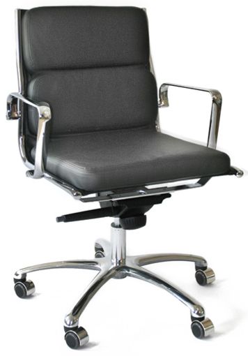 Chefsessel Light in Leder schwarz