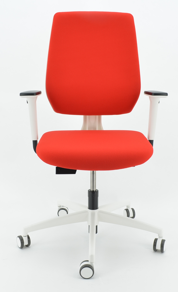Drehstuhl Trend!Office speed-o - weiß/rot- Dauphin