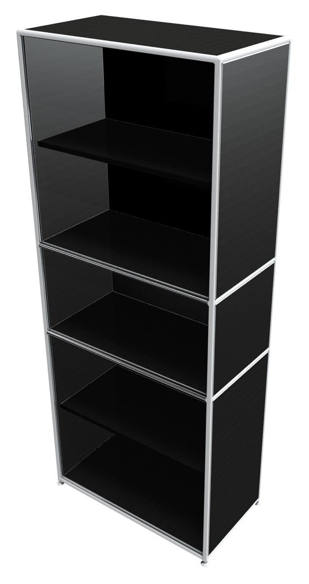 Anbauregal 5 OH - Bosse Modul Space - schwarz