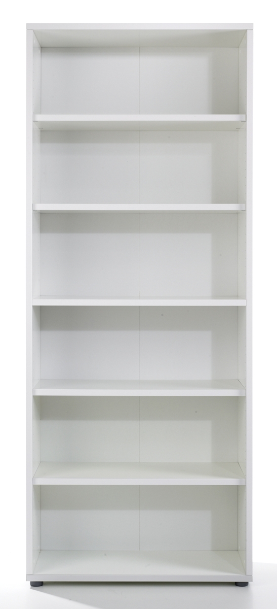 Regal, 5 Fachböden, weiss