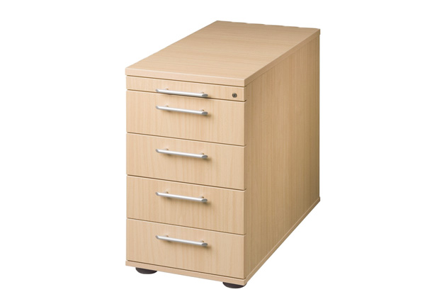 Standcontainer: Container SC50 Solid mit vier Schubladen