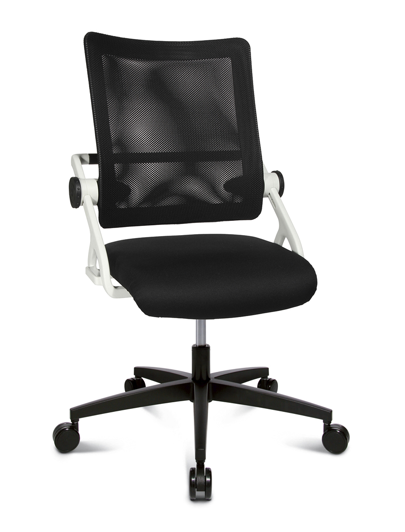 Drehstuhl Sitness 3D Star, white Edition - schwarz/schwarz - Topstar