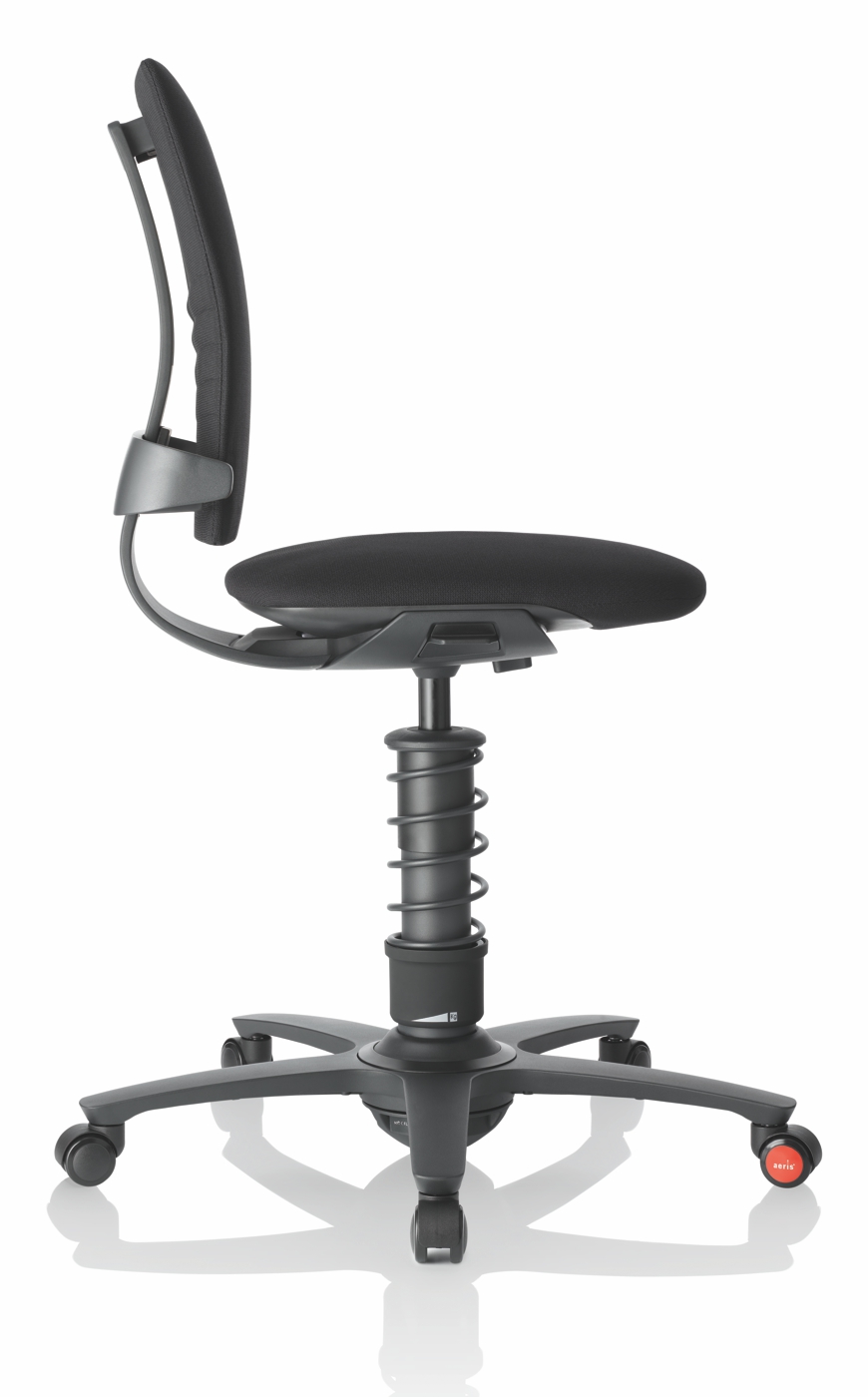 Bürostuhl 3Dee - schwarz, inkl.  Universalrollen - Aeris