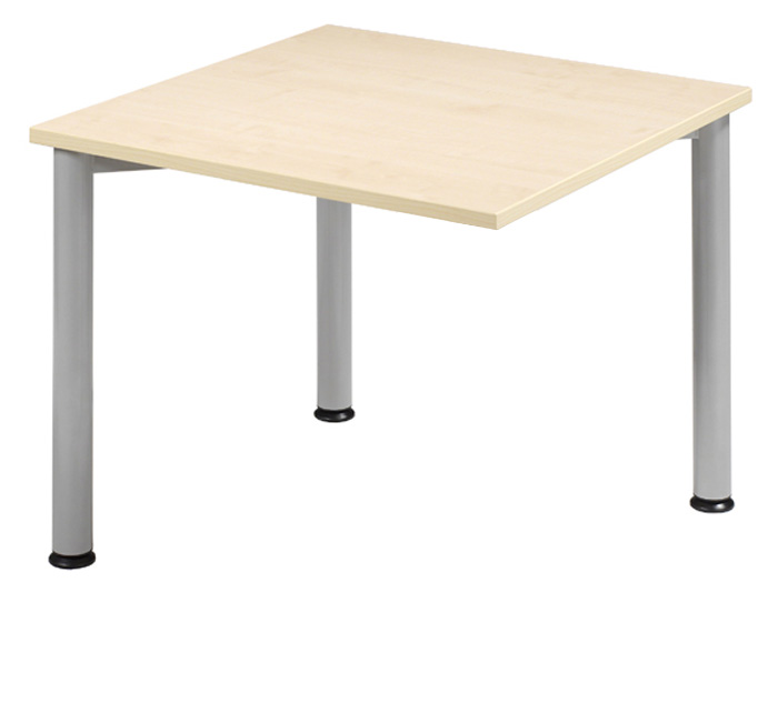 Anbau-Schreibtisch gerade 80 cm, 3 Füße, rechts verkettbar, stufenlos höhenverstellbar